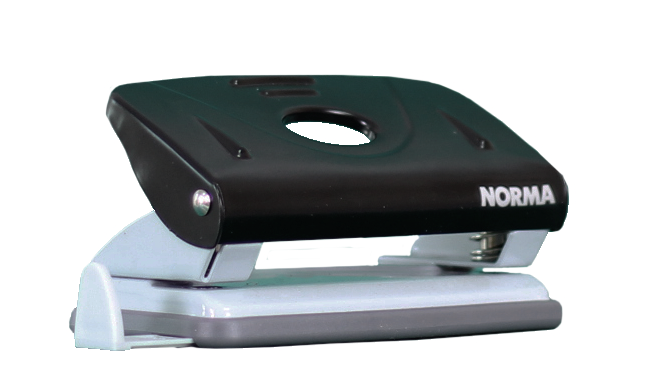 Діркопробивач NORMA (4344N), 10 аркушів, металевий, з лінійкою